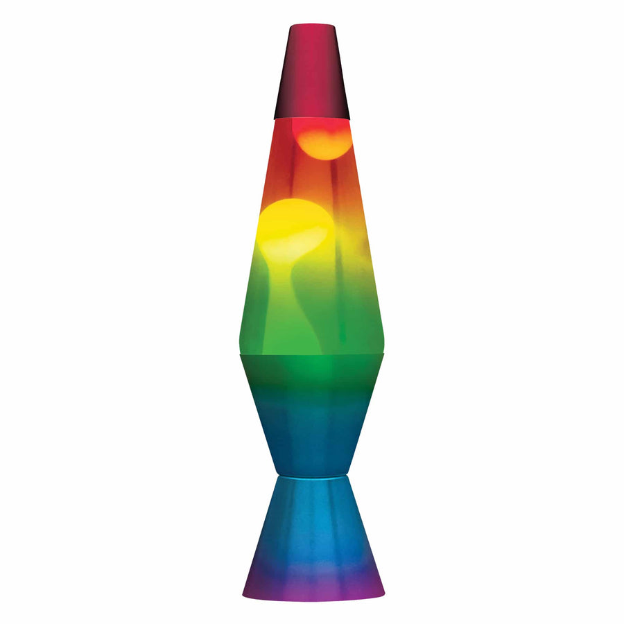 14.5” LAVA LAMP RAINBOW – WHITE/CLEAR/TRICOLOR T1
