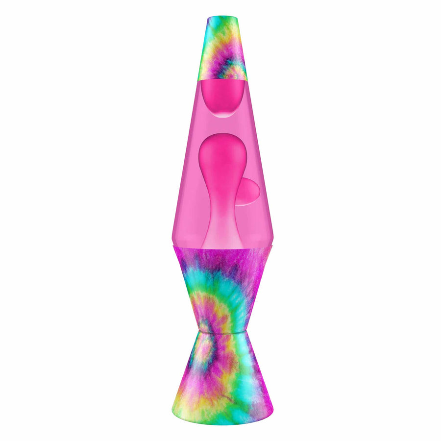 14.5″ LAVA LAMP – TIE DYE PINK SPIRAL X0