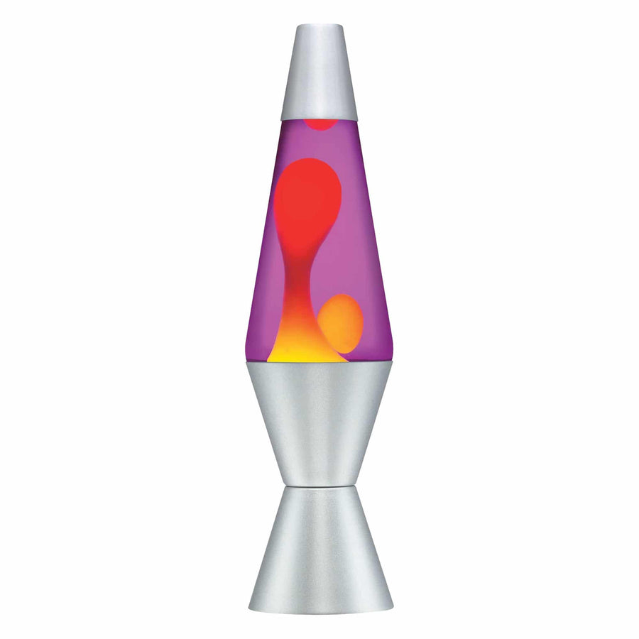 14.5” LAVA LAMP – YELLOW/PURPLE/SILVER A3