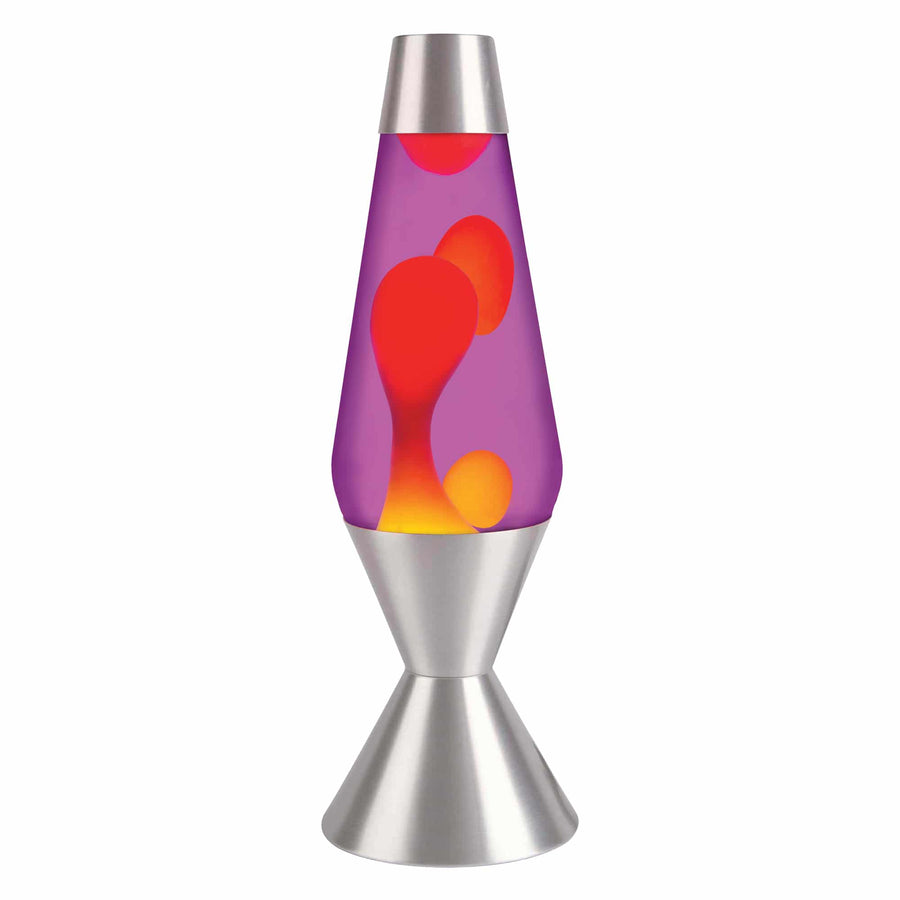 16.3″ LAVA LAMP – YELLOW/PURPLE/SILVER I6