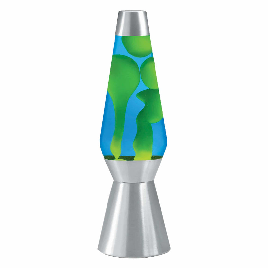 27″ LAVA LAMP GRANDE – YELLOW/BLUE/SILVER F2